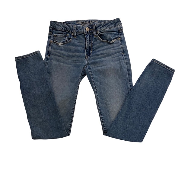 🌼 American Eagle Super Stretch Skinny Jeans Size 6 - Picture 2 of 4